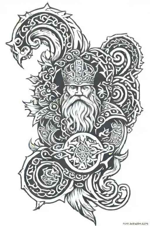 Make A Nordic Forearm Tattoo Inspired By Odin The All Father