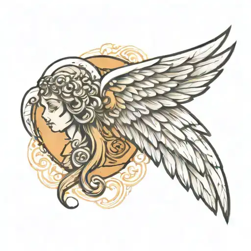Angel Wing Tattoo For Forearm