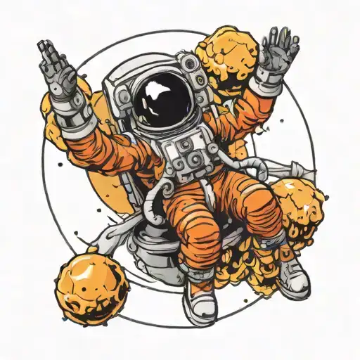 Astronaut Floating