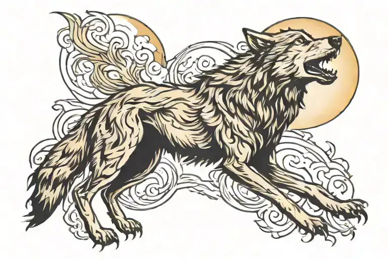 Howling Wolf Howling At The Moon