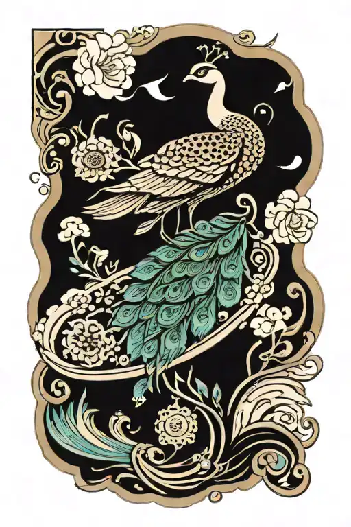 A Peacock A Boat Wave Anchor