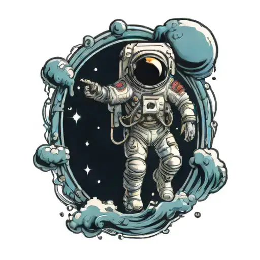 Astronaut In The Sea