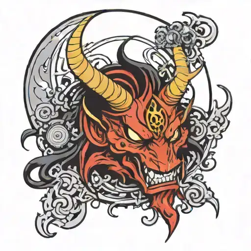 Moon From D Gray Man Looking At Oni Demon