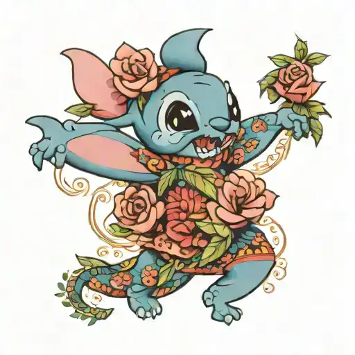 Stich Hawaiian Dance With Rose