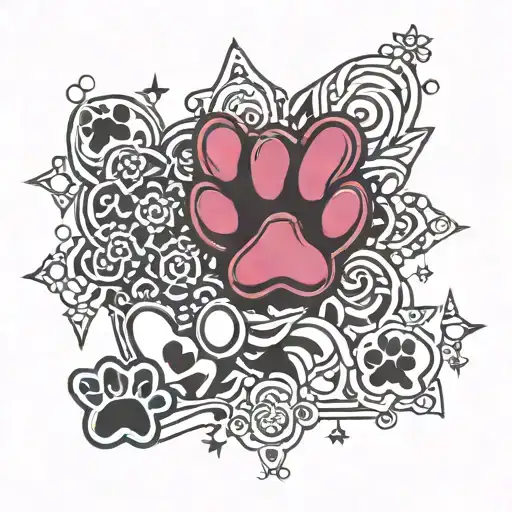 Arizona Paw Print Best Friends Party