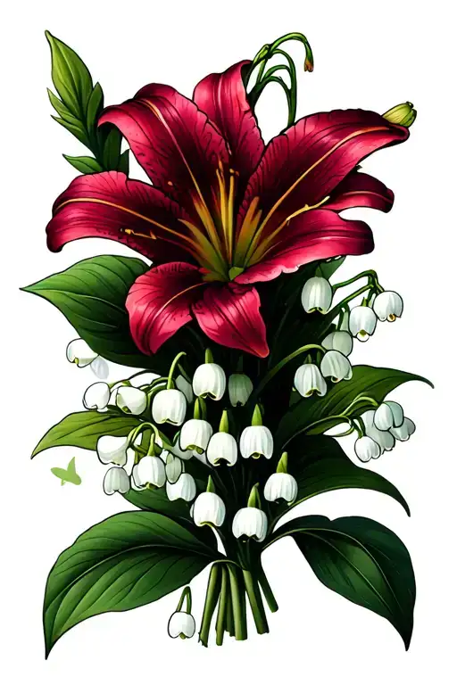 Lily Of The Valley Flower Bouquet