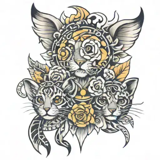 Generate A Tattoo For My Boys Wyatt And Wilroy And My Daughter Bailey