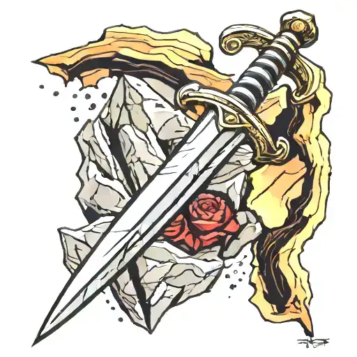 Sword Stuck In A Rock
