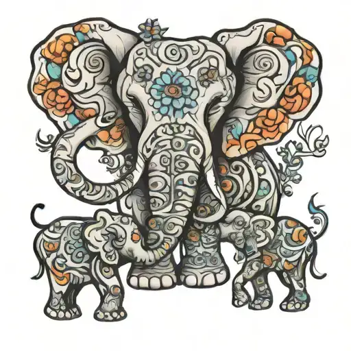 Elephant Family Autism Puzzle Piece