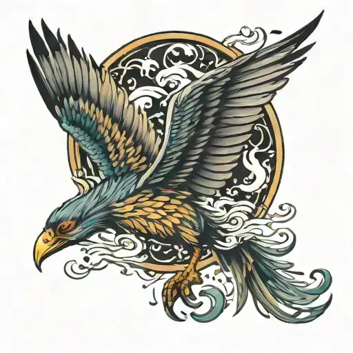 Flying Phoenix Only Surroundings From Above