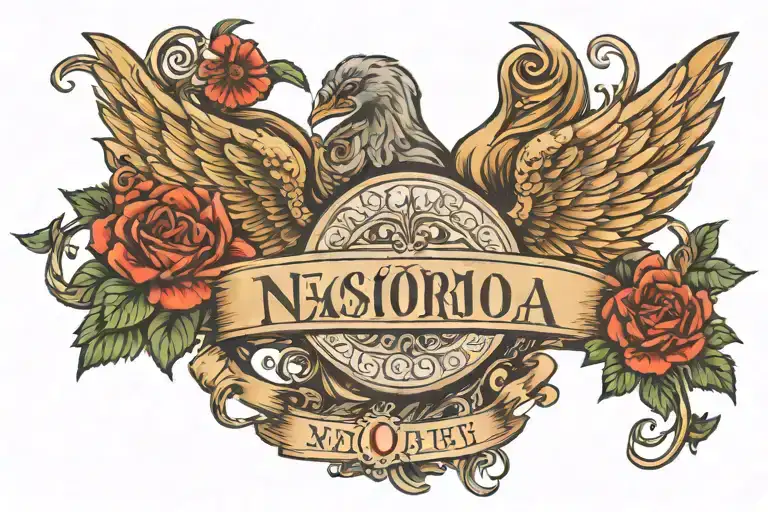 Name With Wings And Date