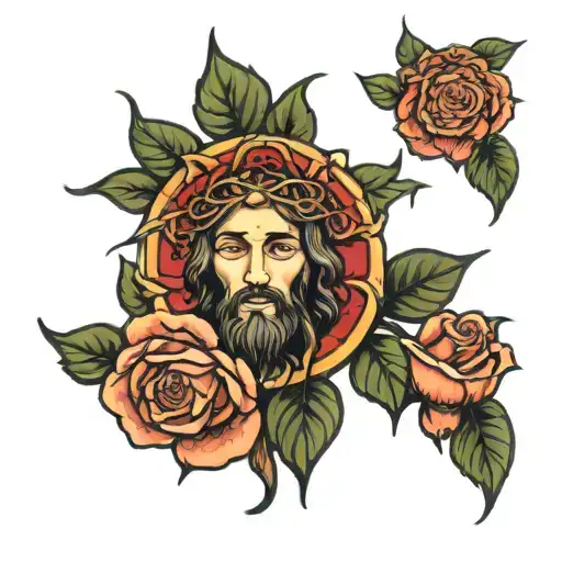 Jesus And Roses