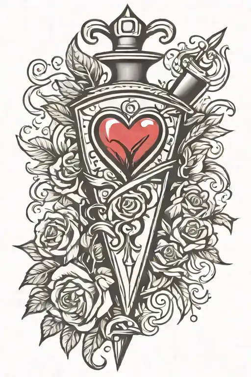 Dagger Wwith Heart