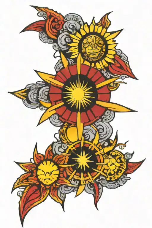 Filipino Stars And Sun