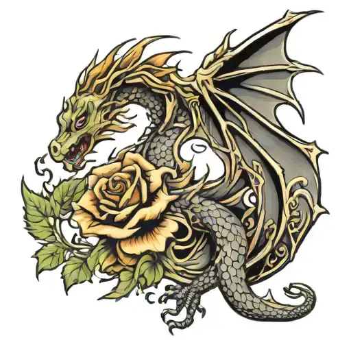 Dragon Wales Yorkshire Rose