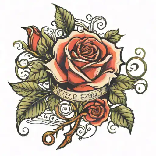 Name On Rose Stem Rose