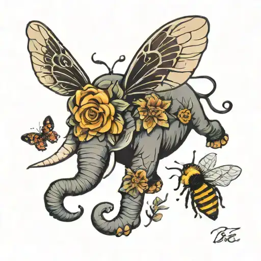 Bee And Elephant