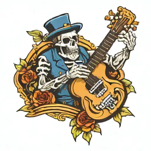 Blues Talent With A Skeleton