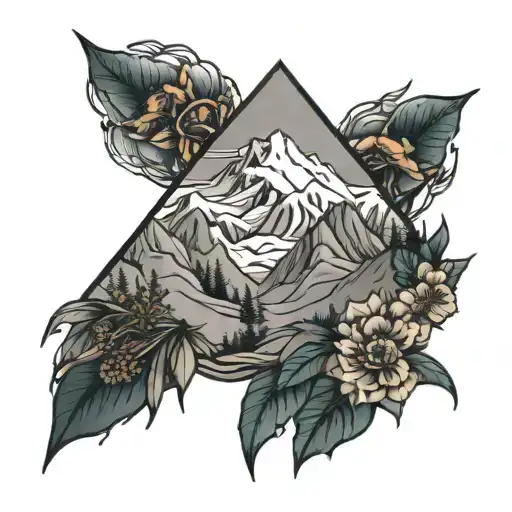 Small Mountains Covered Up With New Tattoo Design Featuring