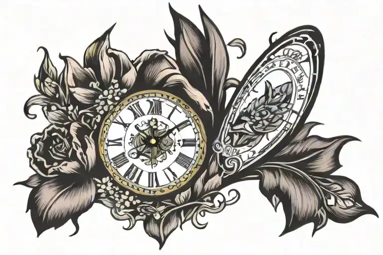 Iris Tulip Sunflower Xiivx Clock Arrow Play Hurt Letters