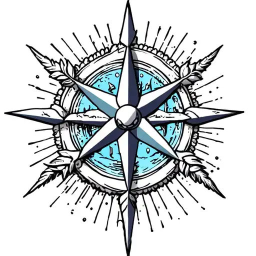 Banner On Nautical Star