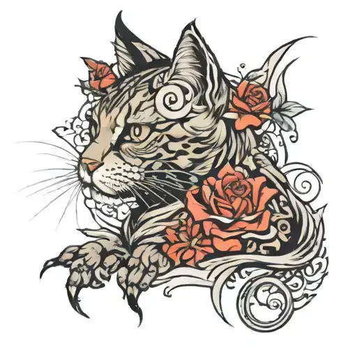 Phoneix Rising A Cat Watching