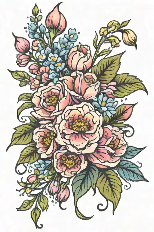 Birth Flower Bouquet