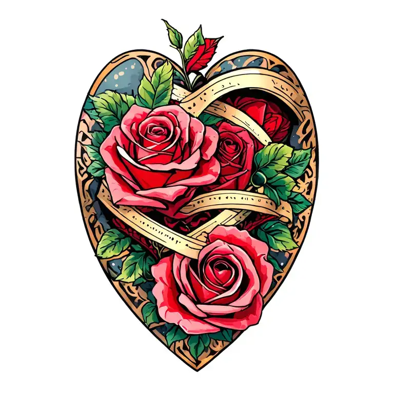 Hearts And Roses Wrapped