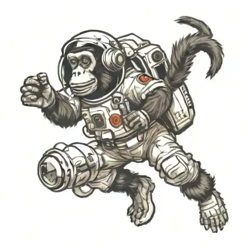 Monkey In Space Suit