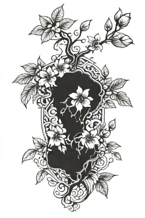 Let Them With Hibiscuses Surrounding Tree Of Knowledge