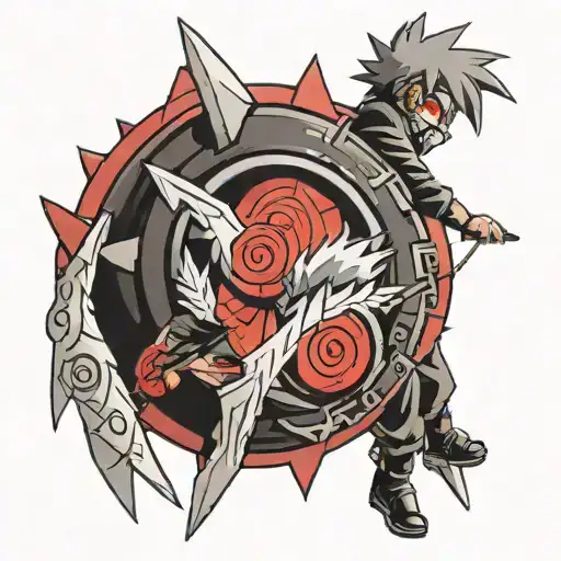 Sharingan Eye In The Blade Kakashi And Itachi Uchiha