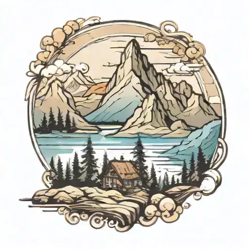 Jalovec Mountain Landscape