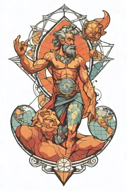 Geometric Atlas Holding The World