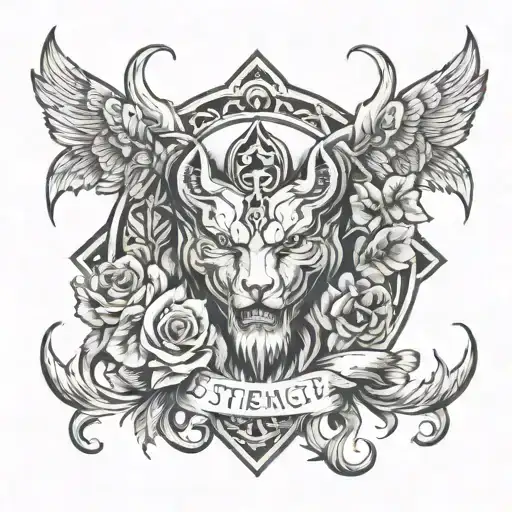 Strength And Black Grey Style