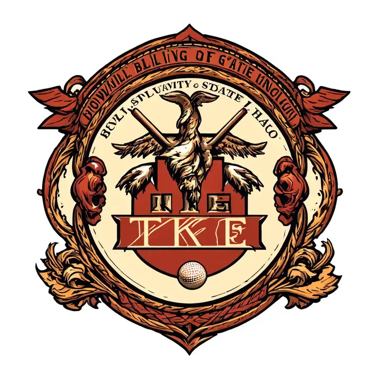 University Hall Of Bowling Green State Unveirsty Inlaid In The Tke Crest