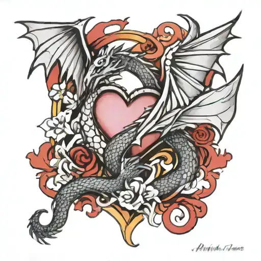 Dragon Wings With Heart