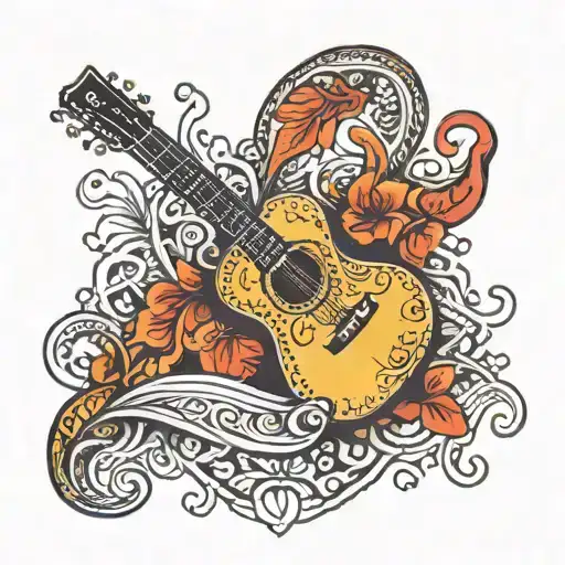 Paisley And Guitar