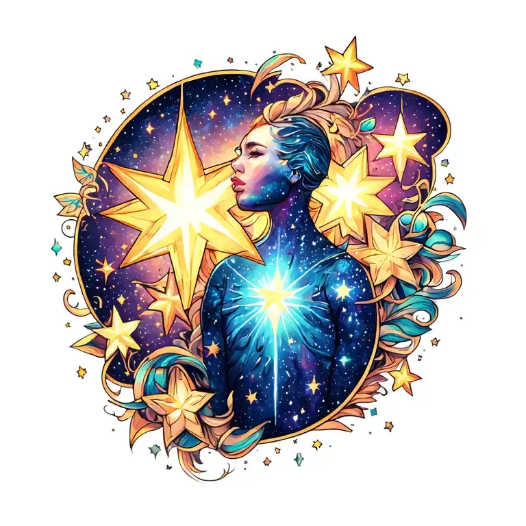 Galaxy Filled With Stars