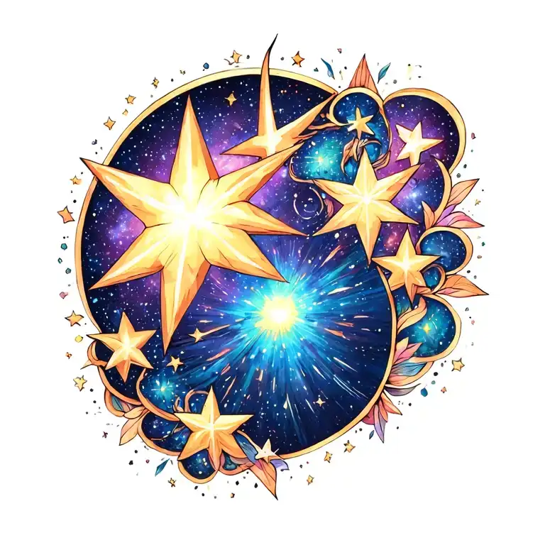 Galaxy Filled With Stars