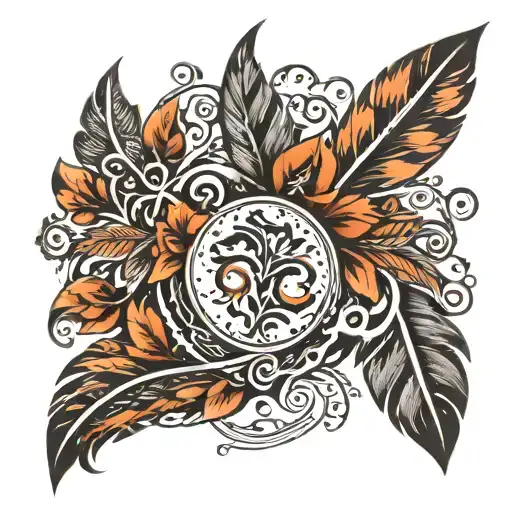 Signe Inifini In Nordic Tribal Plume