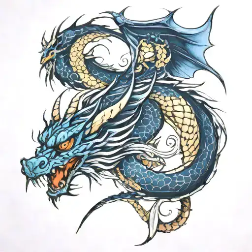 Midnight Blue Dragon