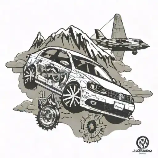 2011 Volkswagen Jetta Flying Off Mountain