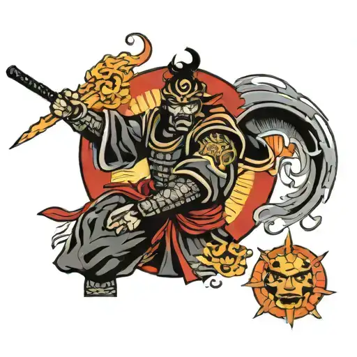 Sun Samurai Warrior