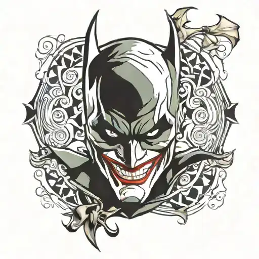 Batman Joker Tribal Simple