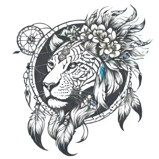 Lion Dream Catcher Girl