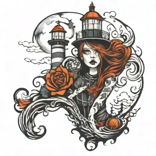 Light House Goth Girl
