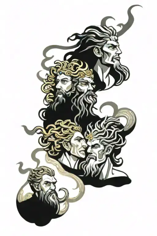 Medusa And Zeus Y Poseidon