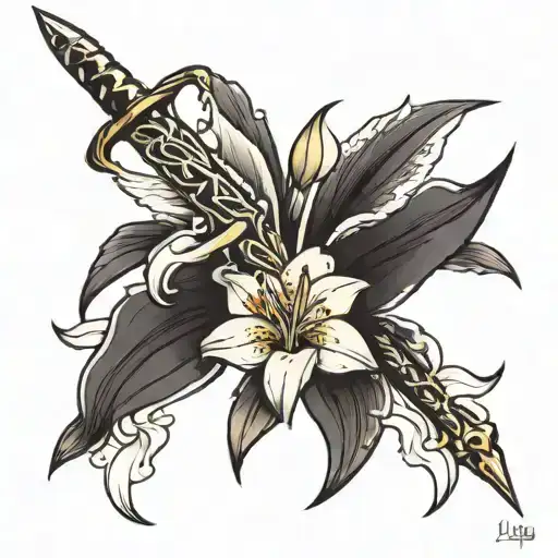 1 Lily With A Dagger