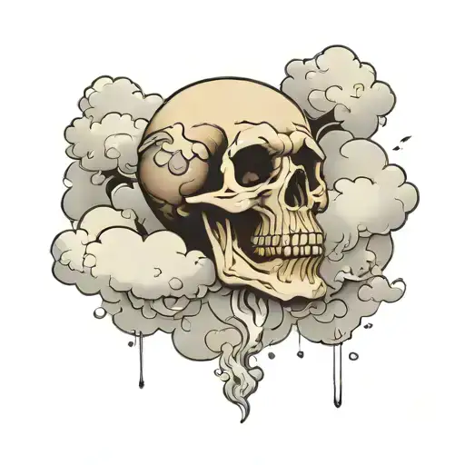 Skull And Cloud