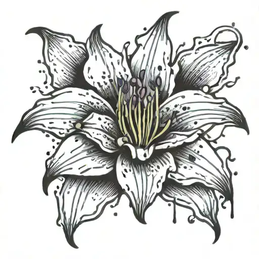 1 Lily Crying Blood Dripping